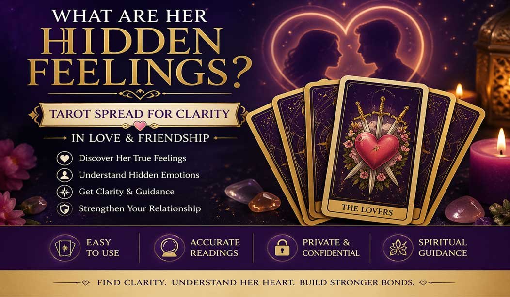 What Are Her Hidden Feelings Tarot Spread for Clarity in Love & Friendship